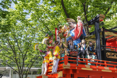 Scenery of the Sparrow dance of Aoba Matsuri Festival in Sendai, Japanのeditorial素材
