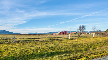 Evening landscape of Napa Valleyの写真素材