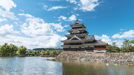 The national treasure Matsumoto castle towerのeditorial素材