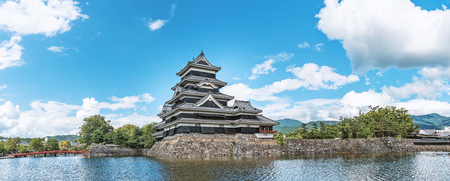 The national treasure Matsumoto castle towerのeditorial素材