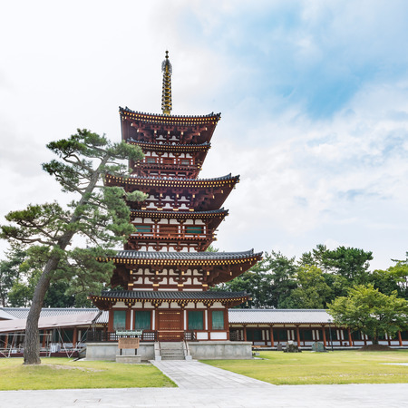 Scenery of Yakushi-ji Temple in ancient city Naraのeditorial素材