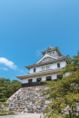 Summer scenery of the Nagahama Castleのeditorial素材