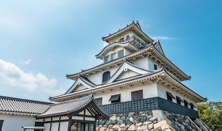 Summer scenery of the Nagahama Castleのeditorial素材