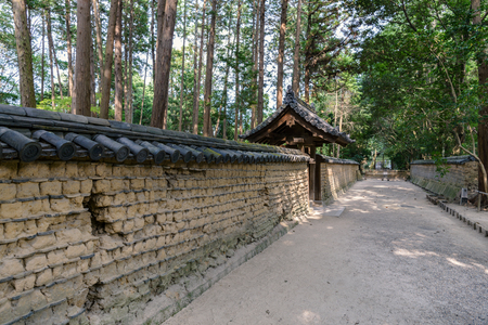 Scenery of the Toshodaiji temple in Naraのeditorial素材