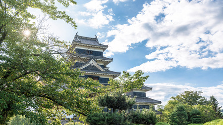The castle tower of Matsumoto-jo Castleのeditorial素材