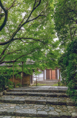 Scenery of the Ryoan-ji Templeのeditorial素材