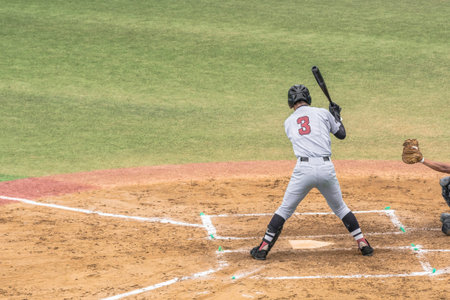 Scenery of the high school baseball game