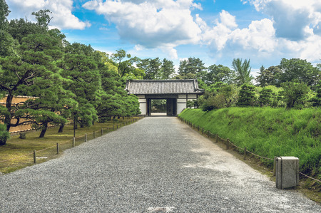 Castle gate of the Nijo Castle in Kyotoのeditorial素材