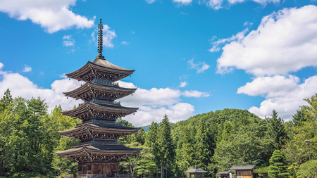 Scenery of the Jyogisan Saihoji temple in Sendai