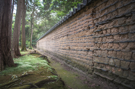 Scenery of the Toshodaiji temple in Naraの写真素材
