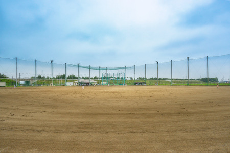 Scenery of the baseball matchの写真素材