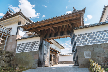 Kahokumon gate of Kanazawa-Jo castle in Kanazawa, Japanのeditorial素材