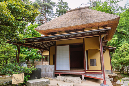 Gourd Tea House, Yugao-tei in Kenrokuen gardenのeditorial素材