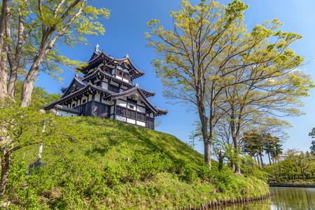Scenery of the Takada-jo castle in Joetsu, Japanのeditorial素材