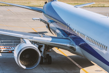 Loading of the air cargoの写真素材