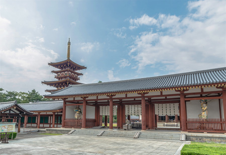 Scenery of Yakushi-ji Temple in ancient city Naraのeditorial素材