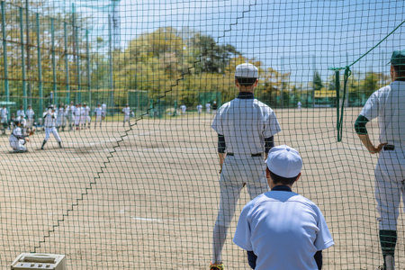 Scenery of the baseball game