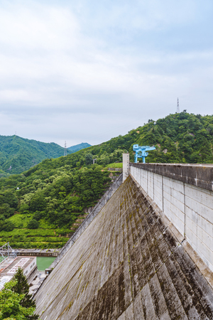 Scenery of the Tagokura dam in Fukushima, Japanのeditorial素材