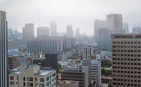 Morning scenery of the government office quarter in Tokyoの写真素材
