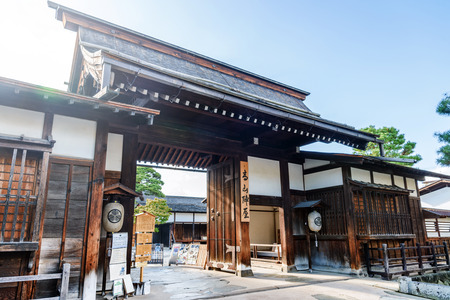 Gate of Takayama Jinya in Takayama city, Japanのeditorial素材