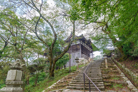 Scenery of the approach to Kannondo hall in Mii dera templeのeditorial素材