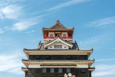 The castle tower of the Kiyosu Castle in Aichi, Japanのeditorial素材