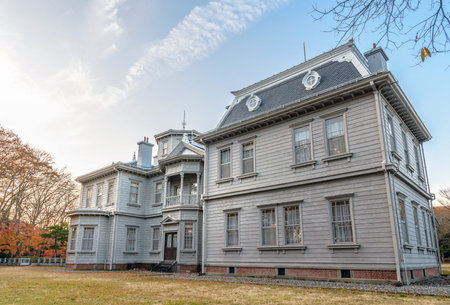 Tenkyokaku residence in the duskのeditorial素材