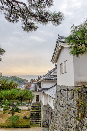 Scenery of the Nihonmatsu-jo castleのeditorial素材