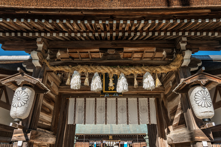 Shinmon gate of the Izanagi Jingu shrineのeditorial素材