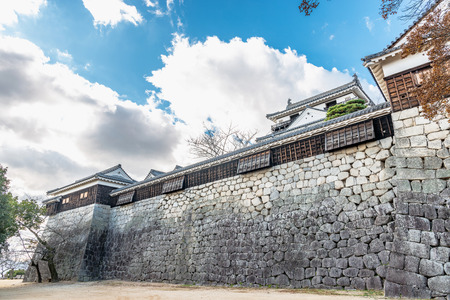 Scenery of the Matsuyama Castle in Ehime, Japanのeditorial素材
