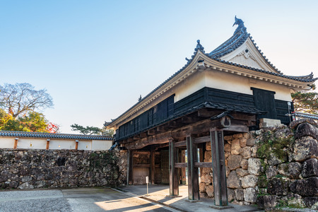 Otemon gate of the Kochi castle in Kochi, Japan