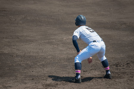 Scenery of the baseball match