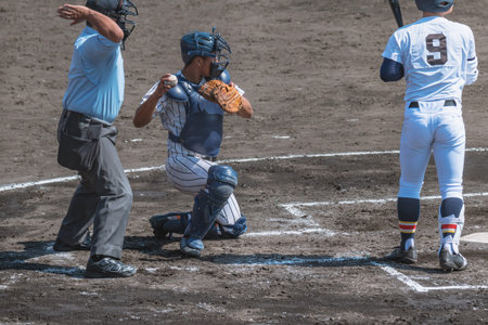 Scenery of the baseball match