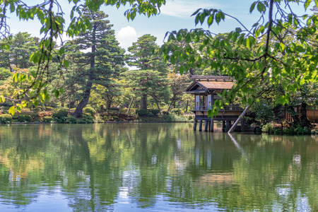 Kenrokuen garden in Kanazawa city in Japanのeditorial素材