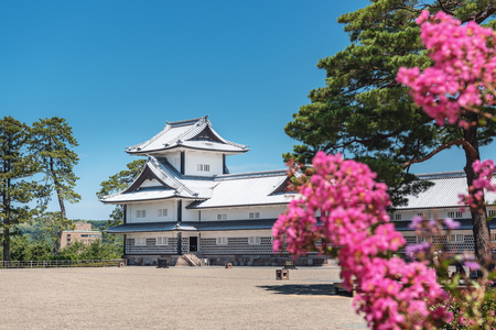 Scenery of the Kanazawa castle in Kanazawa, Japanのeditorial素材