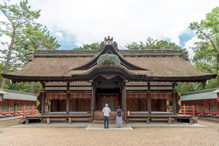 Sumiyoshi grand shrine in Osakaのeditorial素材