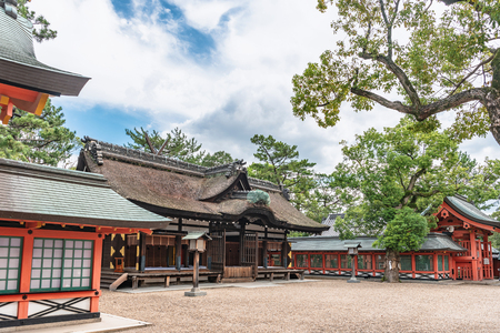 Sumiyoshi grand shrine in Osakaのeditorial素材