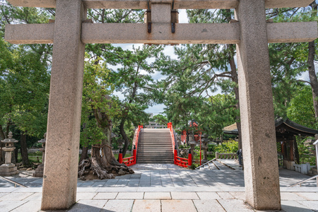 Scenery of the Sumiyoshi grand shrineのeditorial素材
