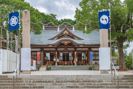 Worship hall of the Oishi jinja in Ako cityのeditorial素材