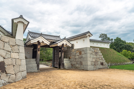 Umayaguchi mon gate of the Ako castle in Ako city, Japanのeditorial素材