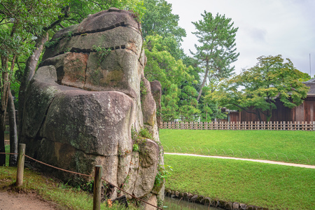 Odateishi stone of the Korakuen garden in Okayama, Japanのeditorial素材
