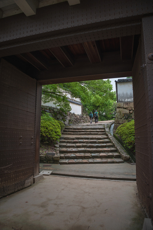 Rokamon gate of the Okayama castle in Okayama city, Japanのeditorial素材