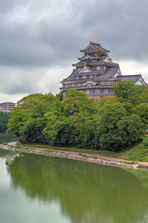 Scenery of the Okayama castle in Okayama city, Japanのeditorial素材