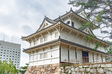 Fushimi yagura turret of the Fukuyama castle in Hiroshimaのeditorial素材
