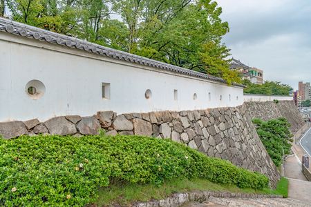 Scenery of the Fukuyama castle in Hiroshimaのeditorial素材