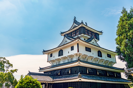 The castle tower of Iwakuni-jo castle