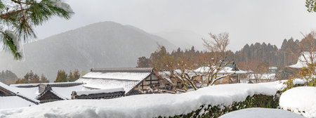 Winter scene of Ohara, Kyoto