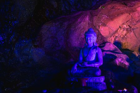Buddha statue of the caveの写真素材