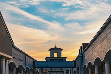 Scenery of beautiful shopping mallの写真素材