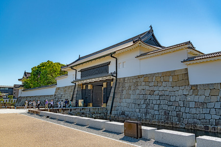 Great Eastern Gate of The Nijo Castle in Kyoto, Japanのeditorial素材